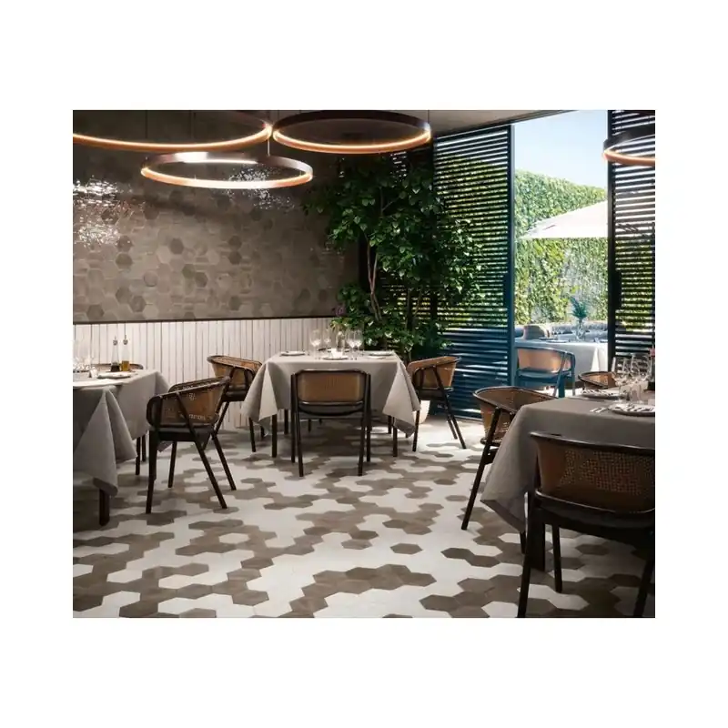 Vedd meg online Ribesalbes HOPE hex espresso mate falicsempe és padlólap 15x17,3