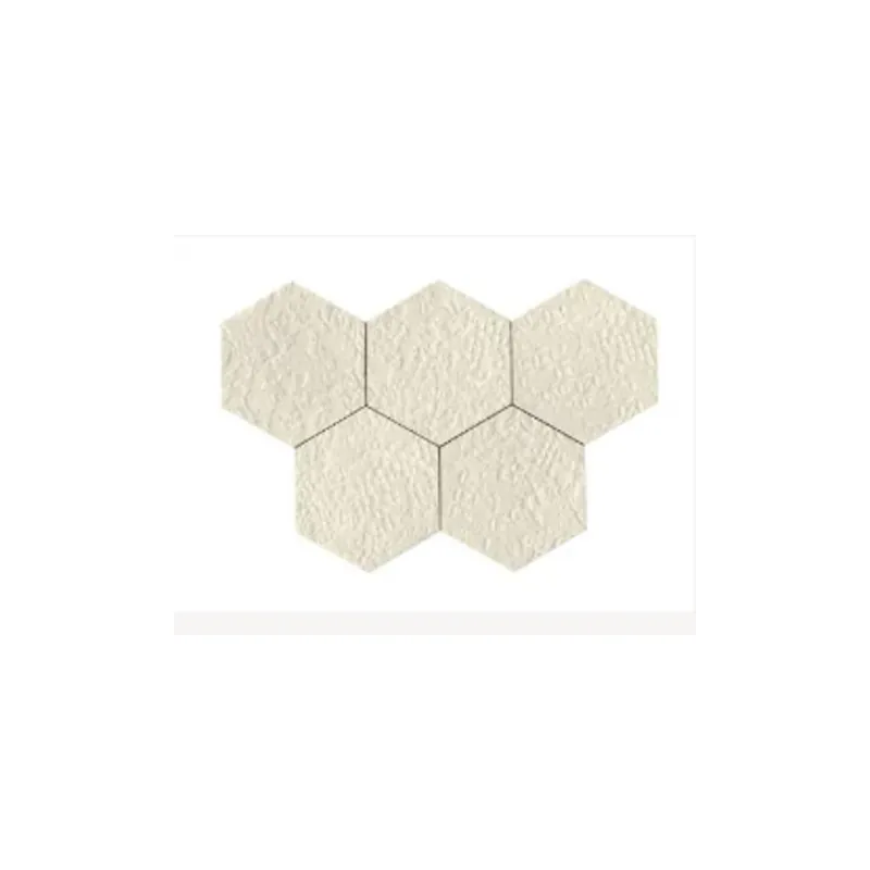 Utolsó esély Ragno STRATFORD white 3D structur crochet hexagon falicsempe 18,2x21
