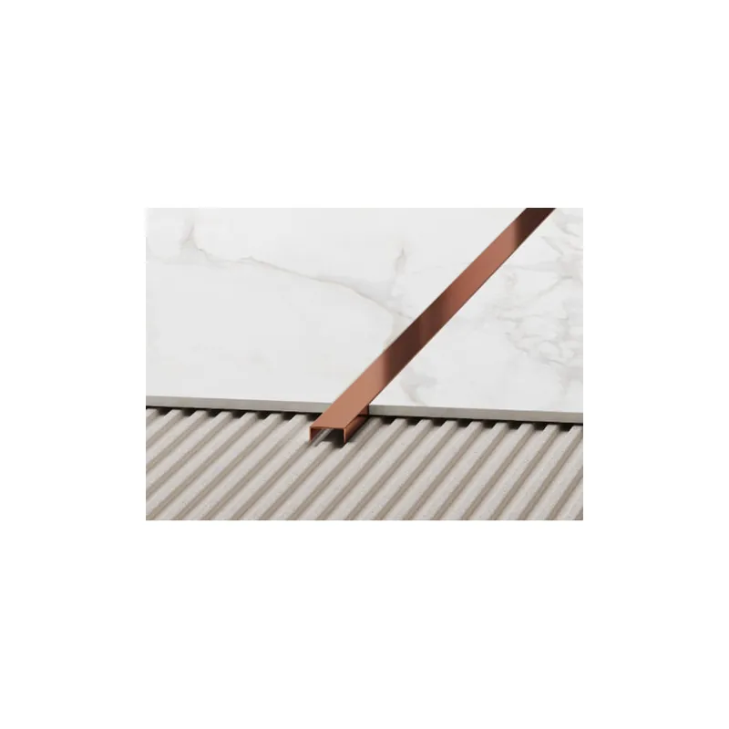 Végkiárusítás Design Prémium dekorcsík 30 mm, tükörfényes rózsaarany színben, 270 cm / szál