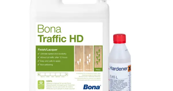 Biztonságos fizetés Bona Traffic HD Extra Matt 2 komponensű parketta lakk 4.95L