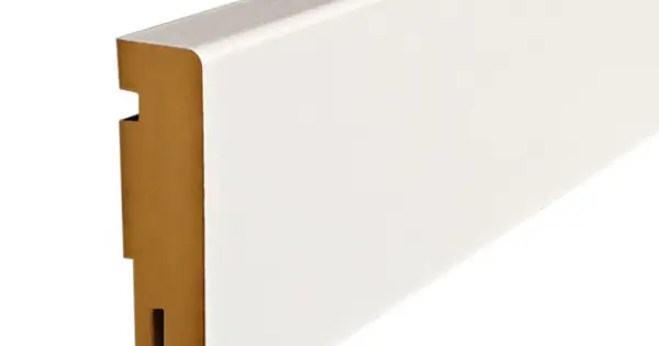 Árengedmény Megyerfa M75-es 75mm-es laminált Fehér szegélyléc