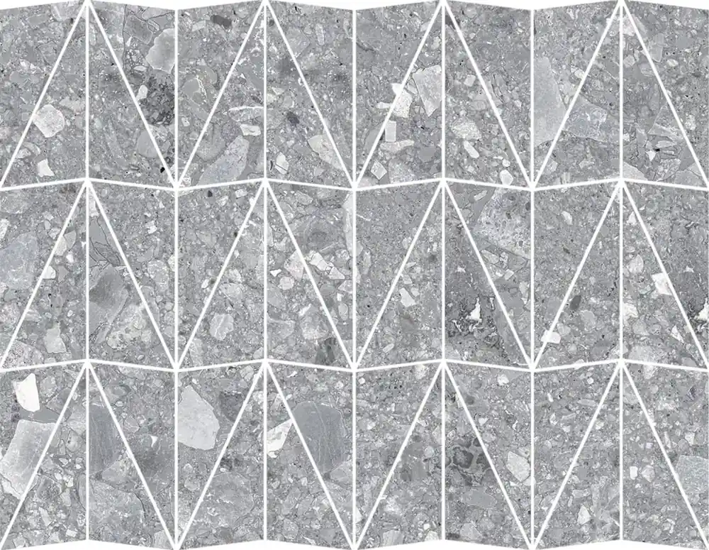 Vedd meg online CEPPO GRIGIO MOSAICO TRIANGOLI RT 29X39 RCZX falicsempe