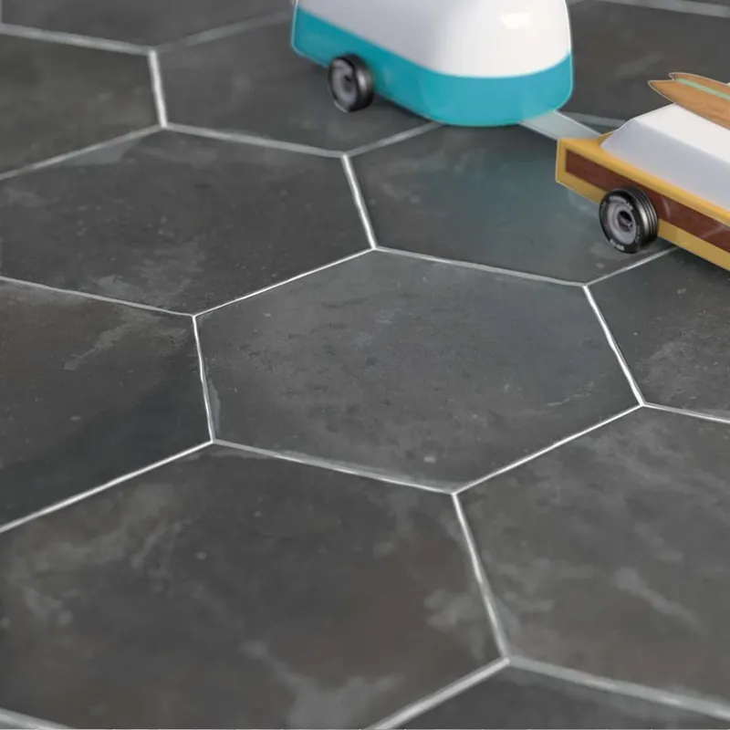 Akciós ár Cottage Hexa Graphite kerámia padlólap