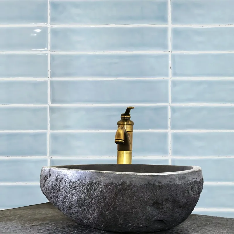 Végkiárusítás Dreamtile 5×25 Sky Blue Glossy falicsempe