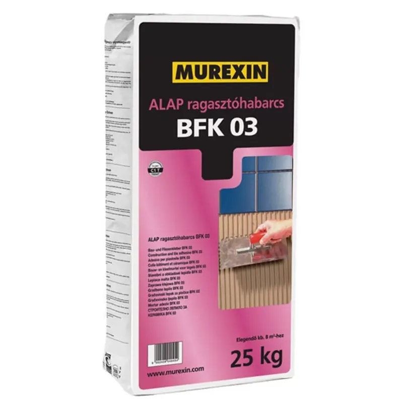 Murexin BFK 03 Alap Ragasztóhabarcs - 25 kg Biztonságos fizetés