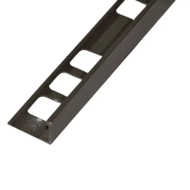 Árengedmény Alumínium L élvédő profil 10 mm/2,50 m eloxált titán/pezsgő