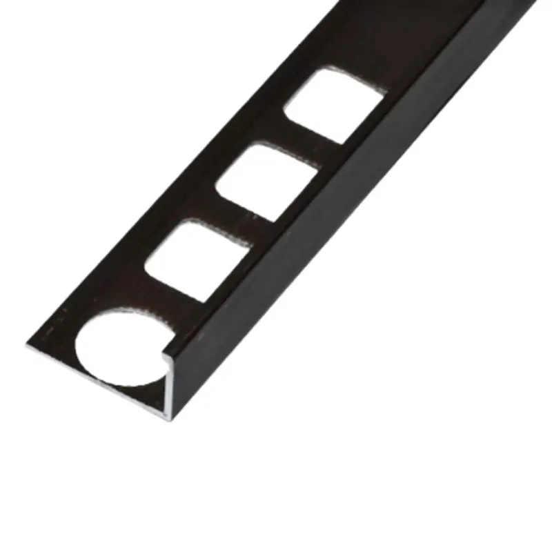 Árengedmény Alumínium L élvédő profil 10 mm/2,50 m eloxált bronz