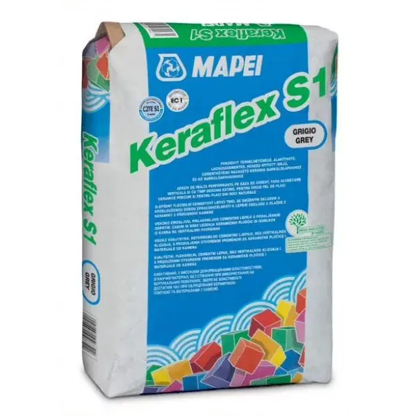 Szezonális akció Mapei Keraflex S1 ragasztó szürke 25 kg (119425)