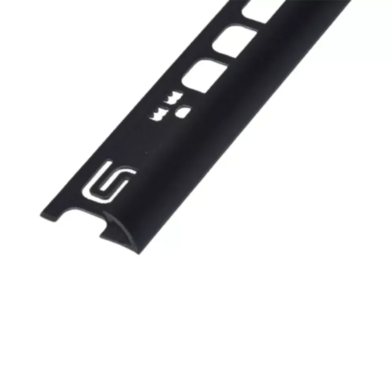 Azonnali szállítás PVC pozitív élvédő profil 9/10 mm/2,50 m fekete