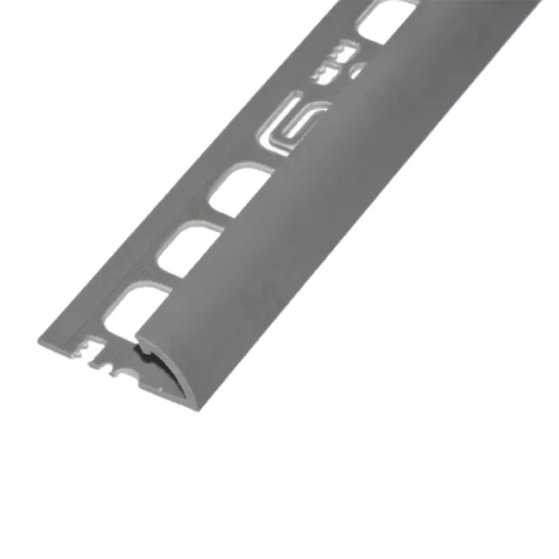 Outlet PVC pozitív élvédő profil 12,5 mm/2,50 m középszürke