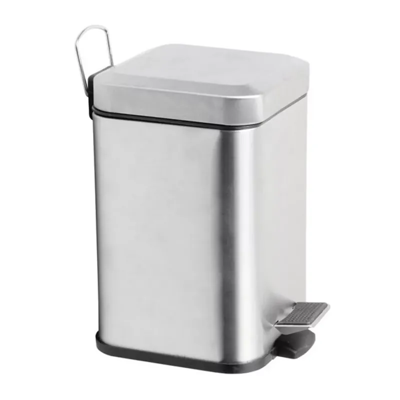 Kiárusítás Sapho Simple Line szögletes szemetes fényes inox 6 literes (GAQ006)