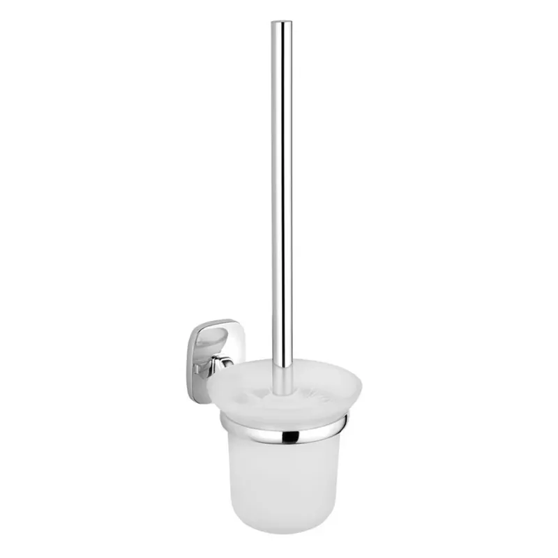 Expressz kézbesítés Sapho Rumba fali WC kefe tartó tejüveg/króm (RB108)