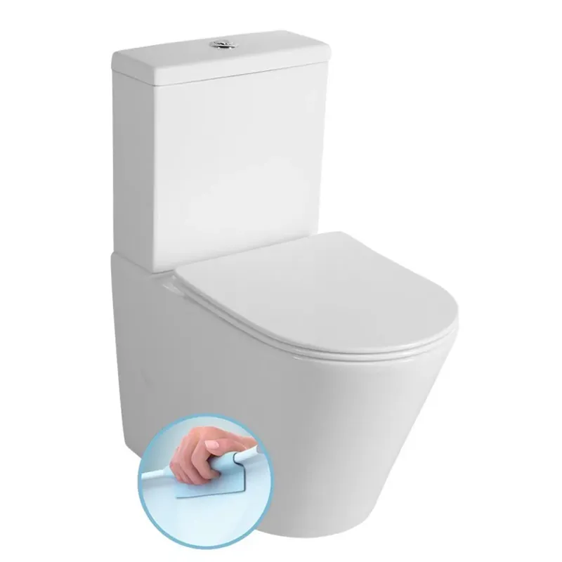 Azonnal elérhető Sapho Paco MB WC rimless tartállyal 380x800x610 mm (PC1012WR)