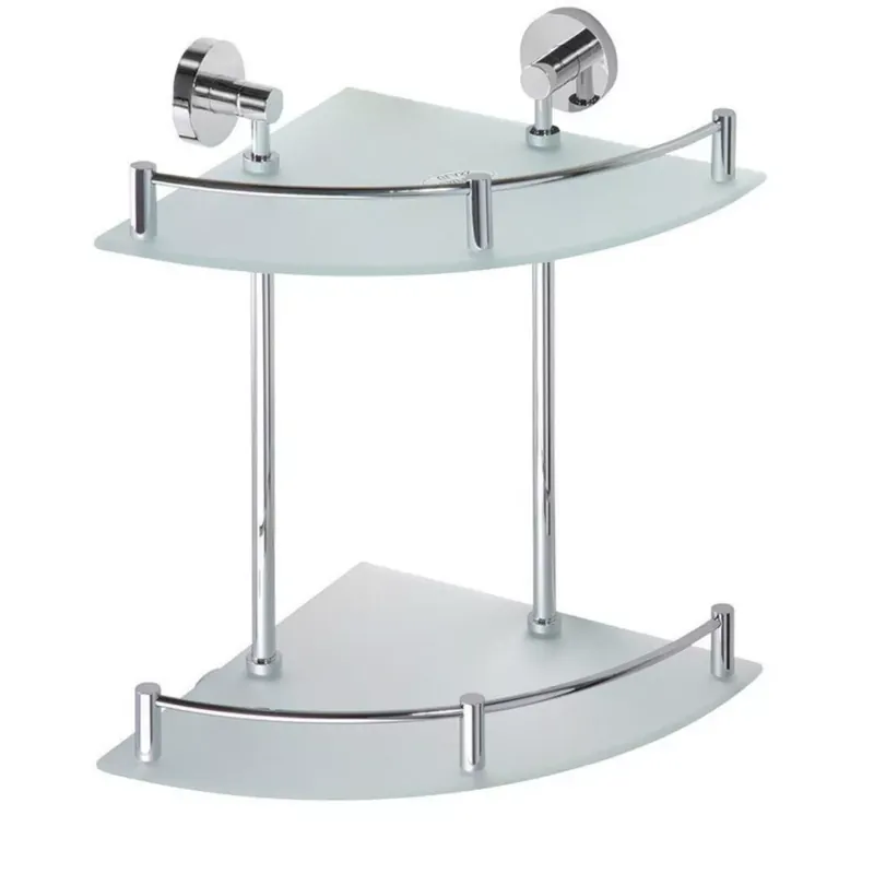 Legjobb ár Sapho Omega Economy saroküvegpolc,dupla 28x28x38cm (XR604)