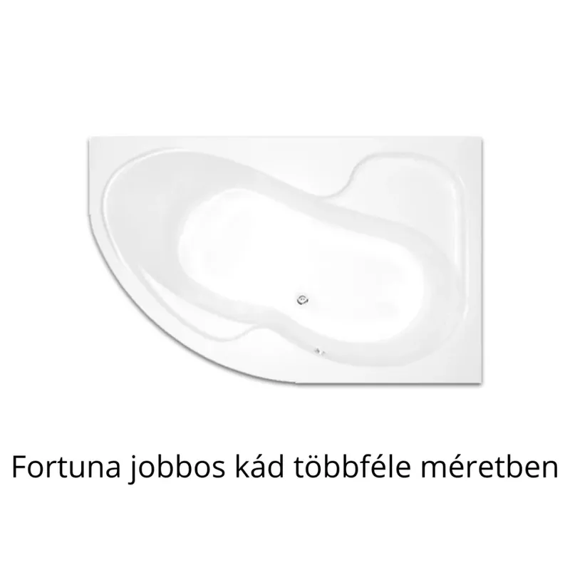 Újdonság H2O Fortuna aszimmetrikus fürdőkád, jobbos - többféle méretben