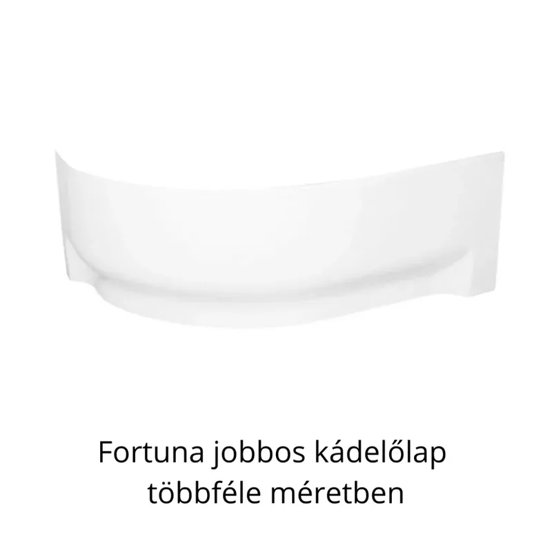Kedvezményes ár H2O Fortuna aszimmetrikus sarokkádhoz előlap, jobbos - többféle méretben