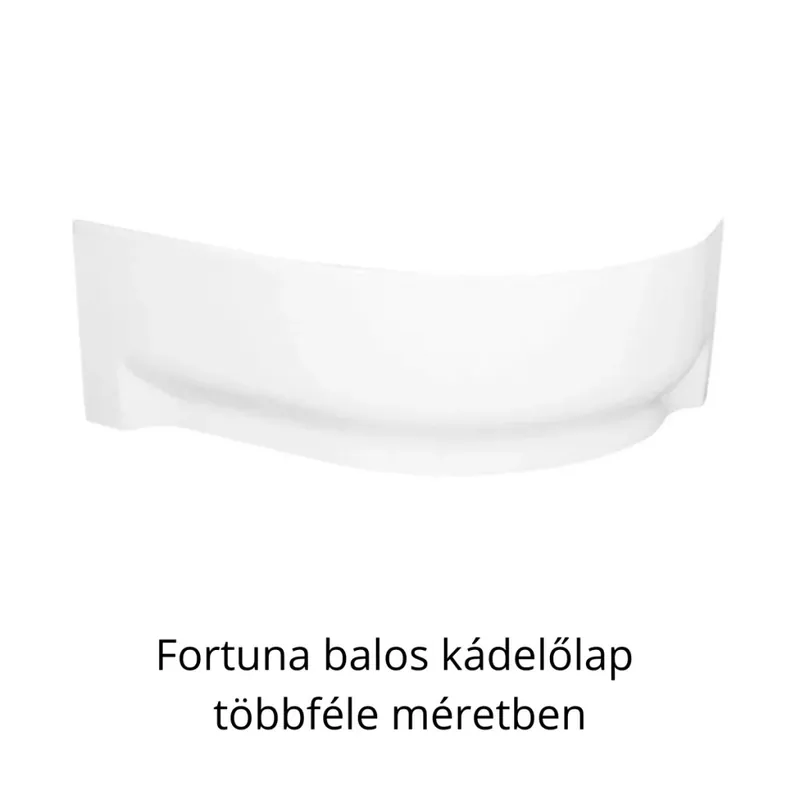 H2O Fortuna aszimmetrikus sarokkádhoz előlap, balos - többféle méretben Vedd meg most