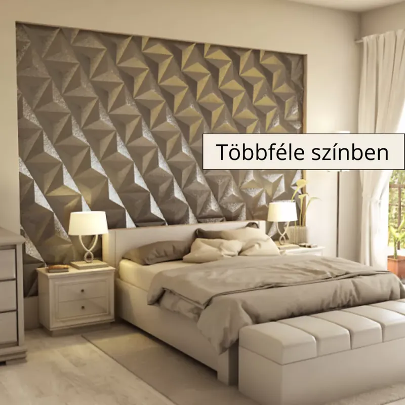 Gyors szállítás Triacono 3D falpanel 34,8x34,8x34,8cm - többféle színben