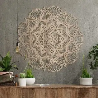 Lótuszvirág mandala - 3D falikép Kiárusítás