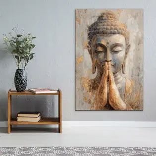 Rendeld meg most Fából készült kép - Buddha
