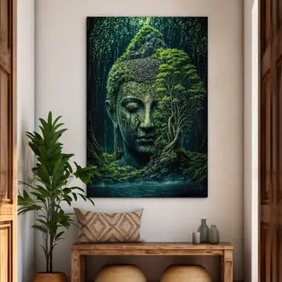 Ne maradj le Fából készült Buddha kép - Az erdőből született