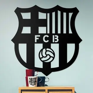 Újdonság Fából készült logó - FC Barcelona