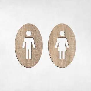 Vásárlói kedvenc 2 részes WC jelölés - Nők, Férfiak