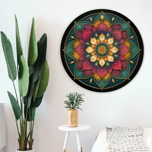 Ajánlat Fából készült mandala a falra - Belső út