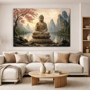 Végkiárusítás Színes falikép - Buddha