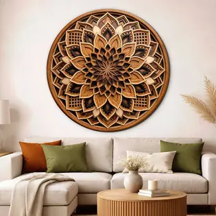 Vásárlói kedvenc Mandala kép - Fa rajz (UV nyomtatás)