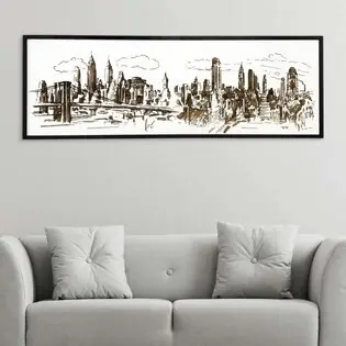 3D gravírozott panoráma kép - New York Nézd meg most