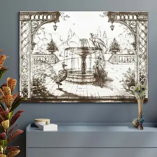 3D Fa gravírozott kép - Rajzolt páva Ne maradj le