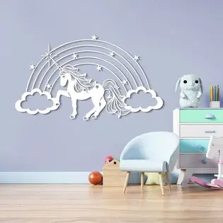 Egyszarvú falmatrica a gyerekszobába Akciós ár