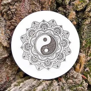 Bestseller Gravírozott Jin-Jang mandala