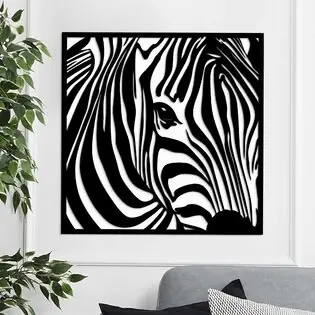Rendeld meg most Modern fakép - Zebra