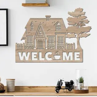 Árengedmény Fali dekoráció a folyosóra - Welcome
