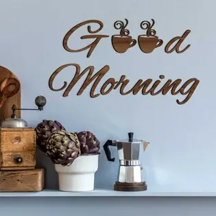 Szuper ajánlat Konyhai falmatrica - Good Morning