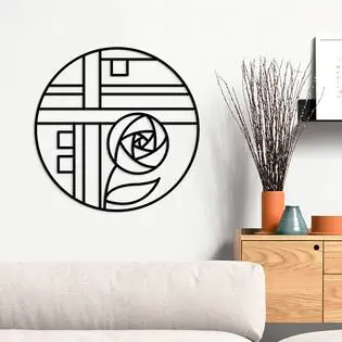 Korlátozott ajánlat Absztrakt virág kép - Geometrikus rózsa