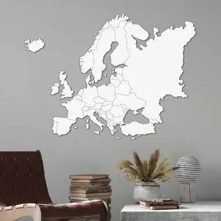 Akció Európa falitérkép - országhatárokkal