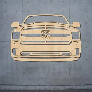 Expressz szállítás Fa autó falikép - Dodge Ram