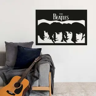 Olcsóbb Fából készült falikép - The Beatles