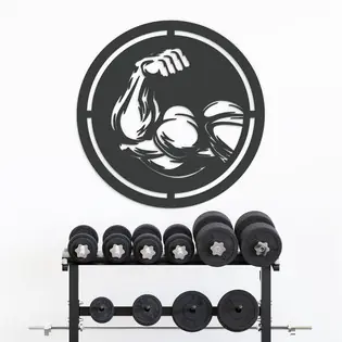 Fitness kép a falra - Testépítő bicepsze Árcsökkenés