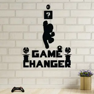 Újdonság Falra szerelhető falmatrica - Game Changer és Super Mario