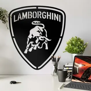 Azonnal elérhető Fa autó logó - Lamborghini