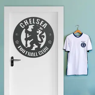 Rendeld meg most Fából készült logó a falra - Chelsea FC