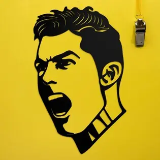 Kedvezmény Fából készült falikép - Cristiano Ronaldo