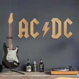 Olcsó Fa logo - Falfelirat - AC/DC