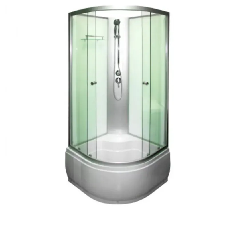 Aqualife Opal 509 Zuhanykabin 90x90x205 cm /Tető nélkül / fehér hátfallal Árengedmény