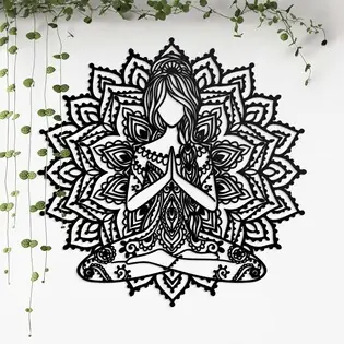 Fali boho mandala - Jógázó hölgy Vedd meg online