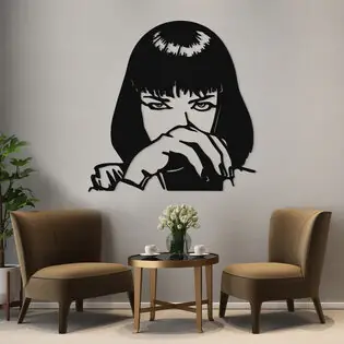 Bestseller Pulp Fiction - Mia Wallace fa falikép
